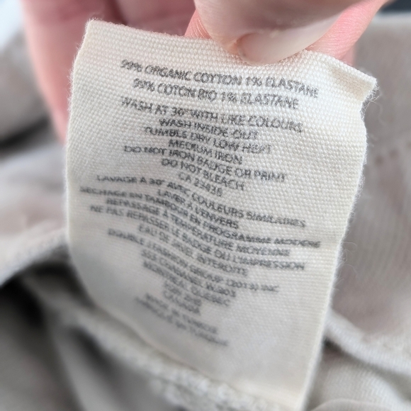 Aiosaku Willoa 99% Organic Cotton Slightly Flared Ecru Denim ~ Size 29 - Picture 12 of 12